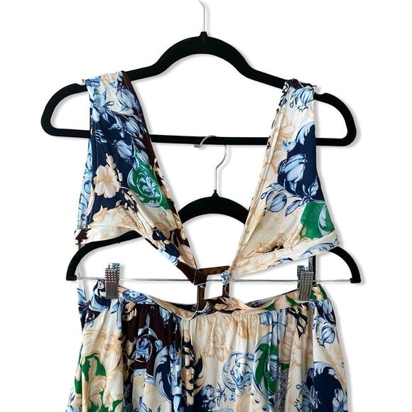 Agua Bendita Gillian dress Cardumen Multicolor rococo cherub print mini Revolve - Picture 7 of 15